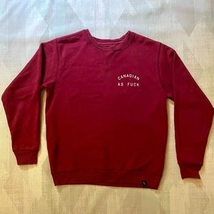 P/C Canadian As Fuck Crewneck Sweater. Size S.